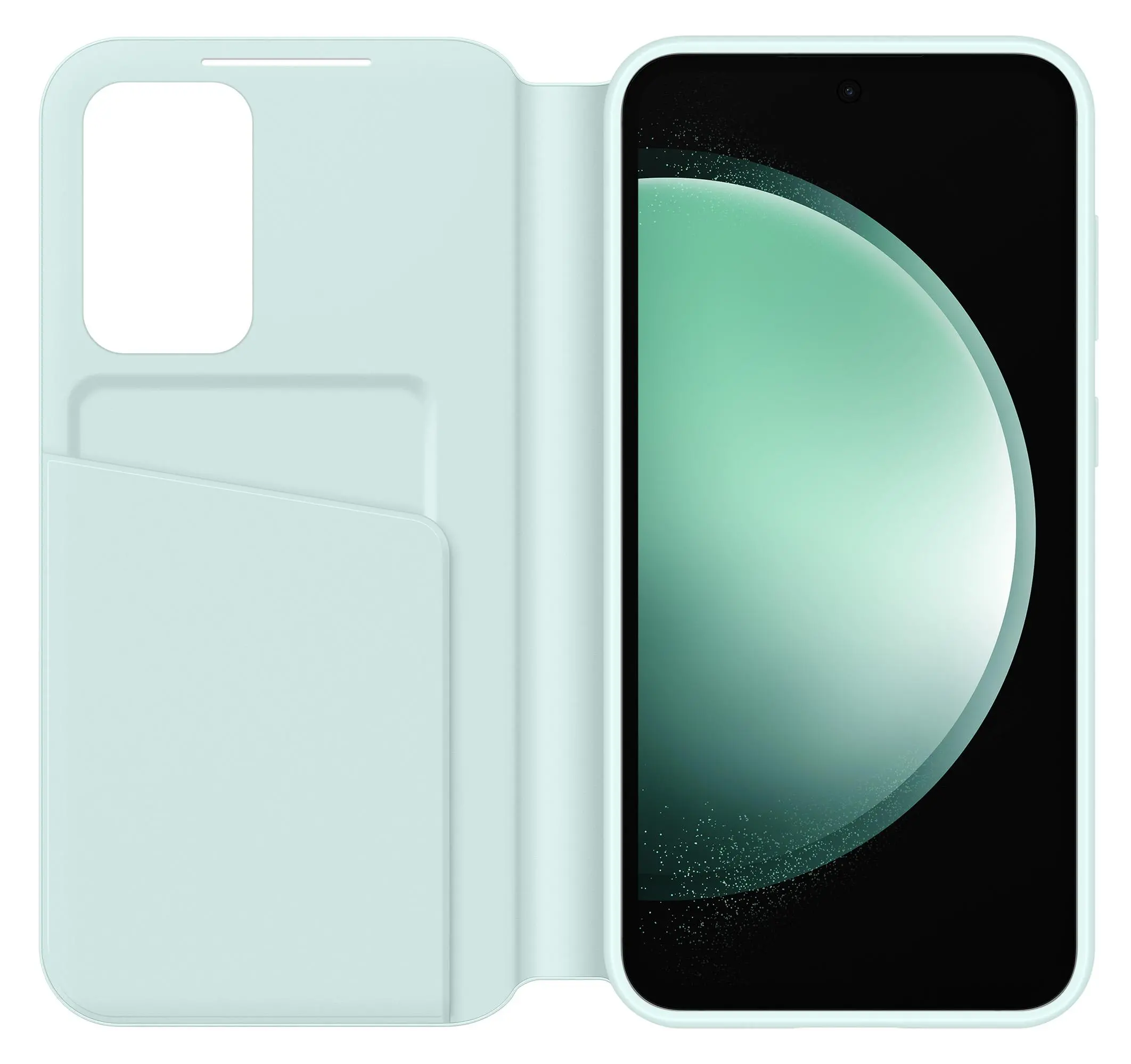 Etui Samsung Smart Clear View Cover do Galaxy S23 FE Zielony