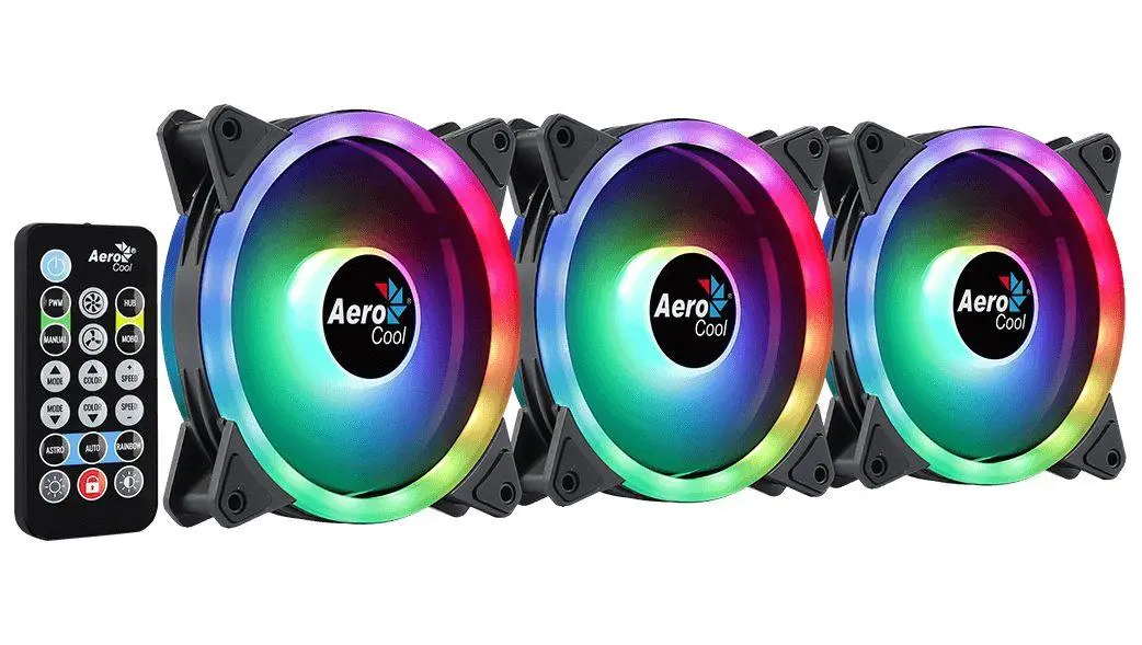 Aerocool Duo 12 ARGB Pro 120mm 3szt. Czarny