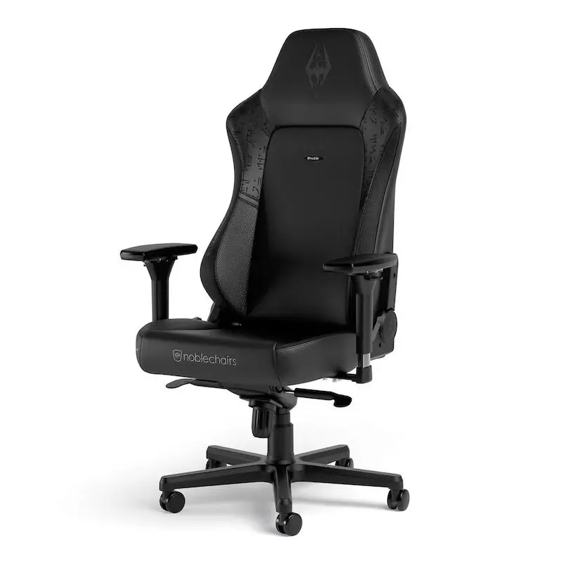 Fotel Noblechairs HERO The Elder Scrolls V: Skyrim 10th Anniversary Edition Gamingowy do 150kg Skóra ECO Czarny