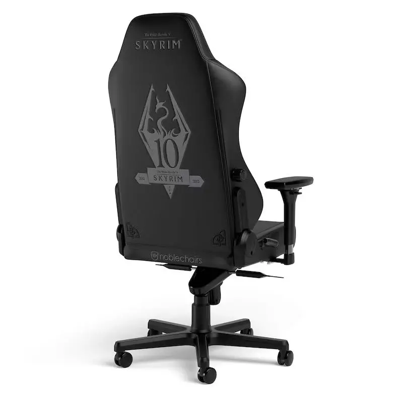 Fotel Noblechairs HERO The Elder Scrolls V: Skyrim 10th Anniversary Edition Gamingowy do 150kg Skóra ECO Czarny