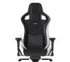 Fotel Noblechairs EPIC Gamingowy do 120kg Skóra naturalna Czarno-biały