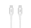 Kabel Belkin USB-C -USB-C Power delivery 240W 2m Nylon Biały