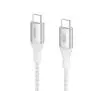 Kabel Belkin USB-C -USB-C Power delivery 240W 2m Nylon Biały