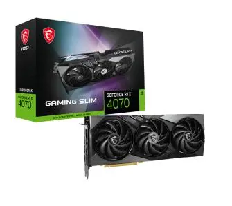 Karta graficzna MSI GeForce RTX 4070 GAMING SLIM 12GB GDDR6X 192bit DLSS 3