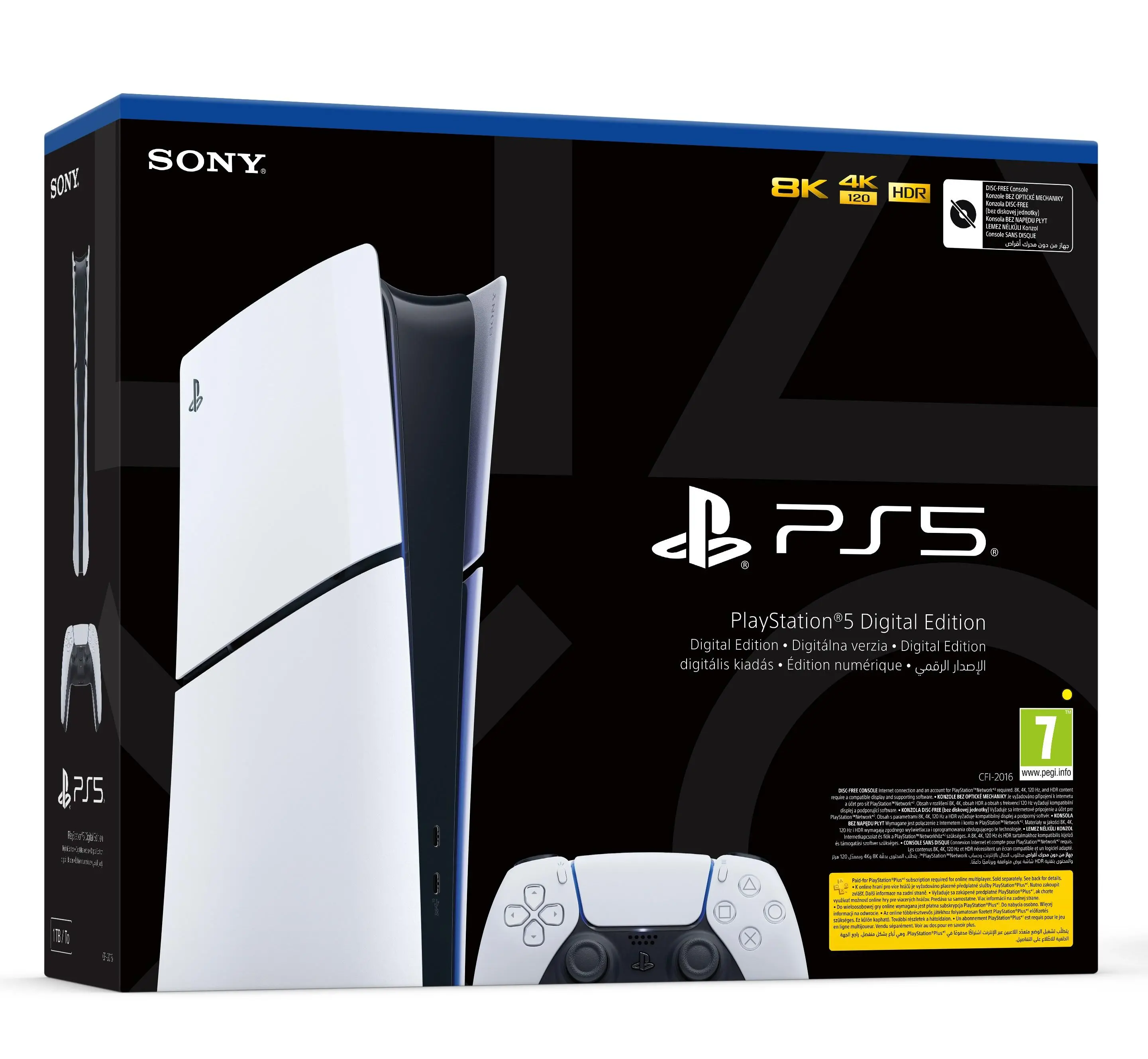 Konsola Sony PlayStation 5 Digital Slim D Chassis (PS5) 1TB + Dodatkowy Pad Kobaltowy błękit