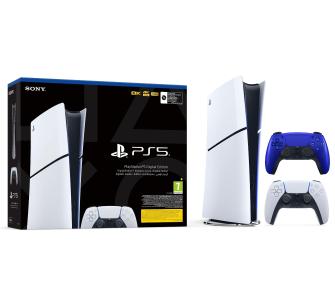 Konsola Sony PlayStation 5 Digital D Chassis (PS5) 1TB + dodatkowy pad (kobaltowy błękit)