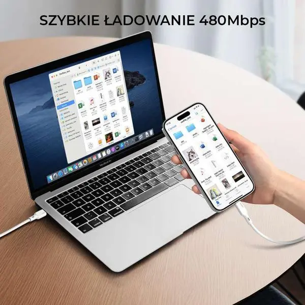 Kabel Aukey USB-C do Lightning MFi 27W 1,8m Biały