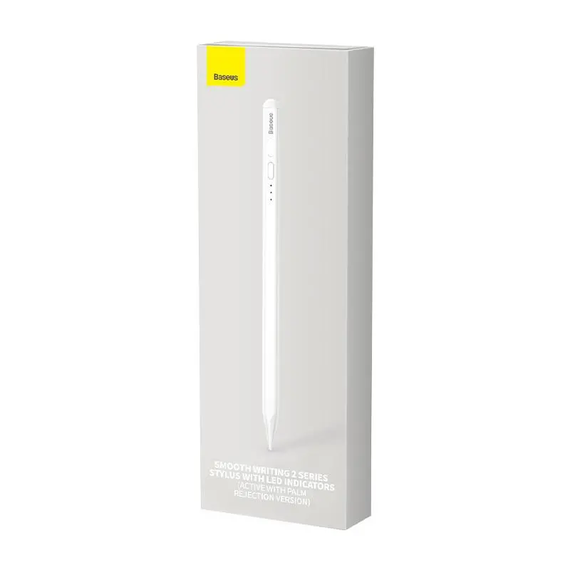 Rysik Baseus Stylus aktywny z wskaźnikiem baterii Biały