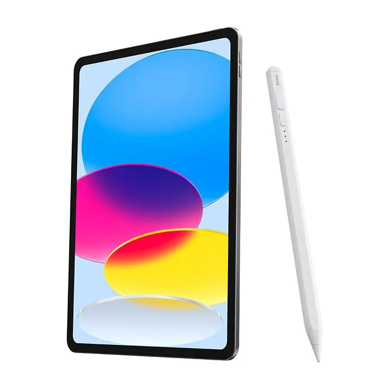 Rysik Baseus Stylus aktywny z wskaźnikiem baterii Biały