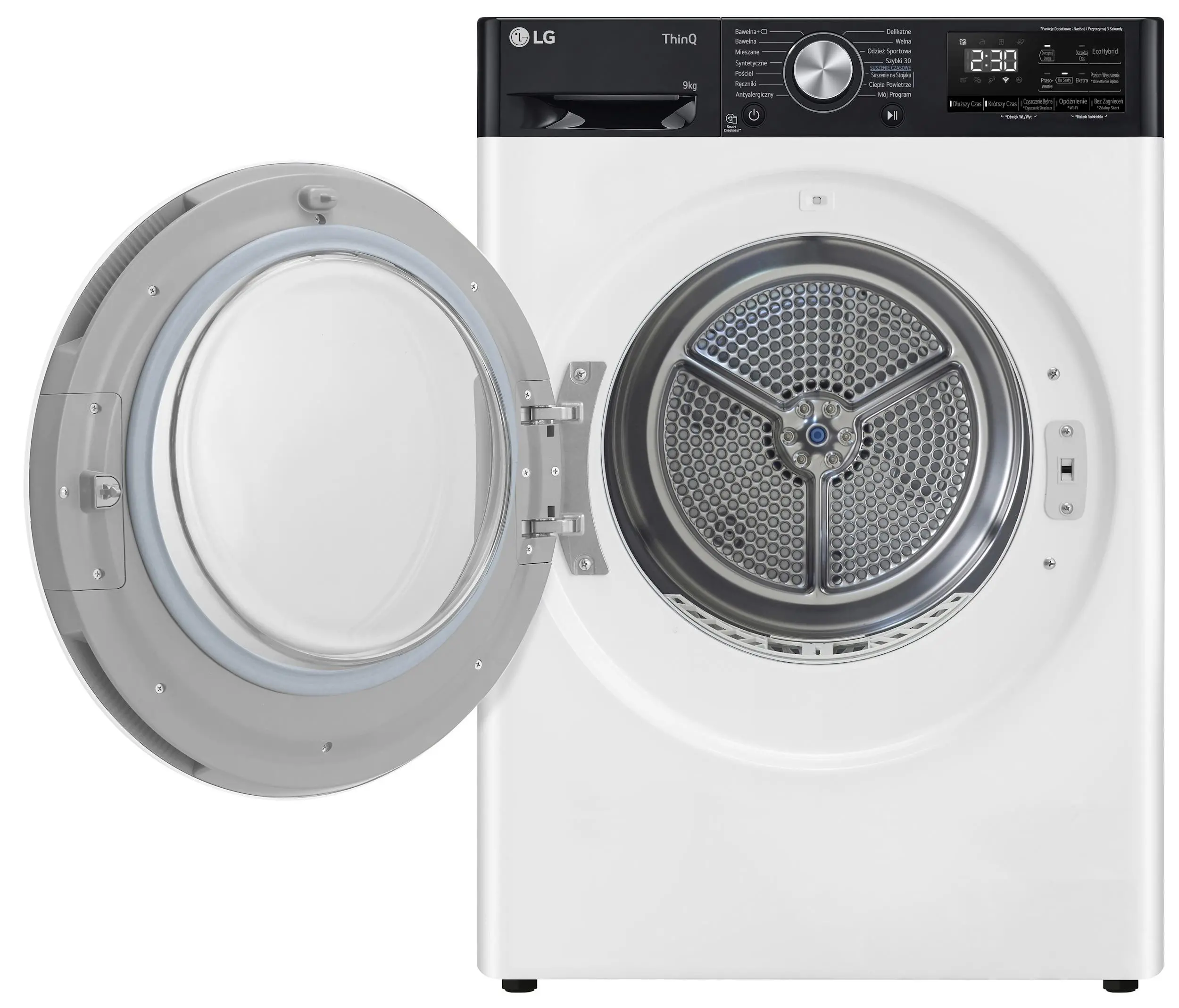 Suszarka LG Vivace RH90V9LV2N 9kg 60cm Zdalne sterowanie
