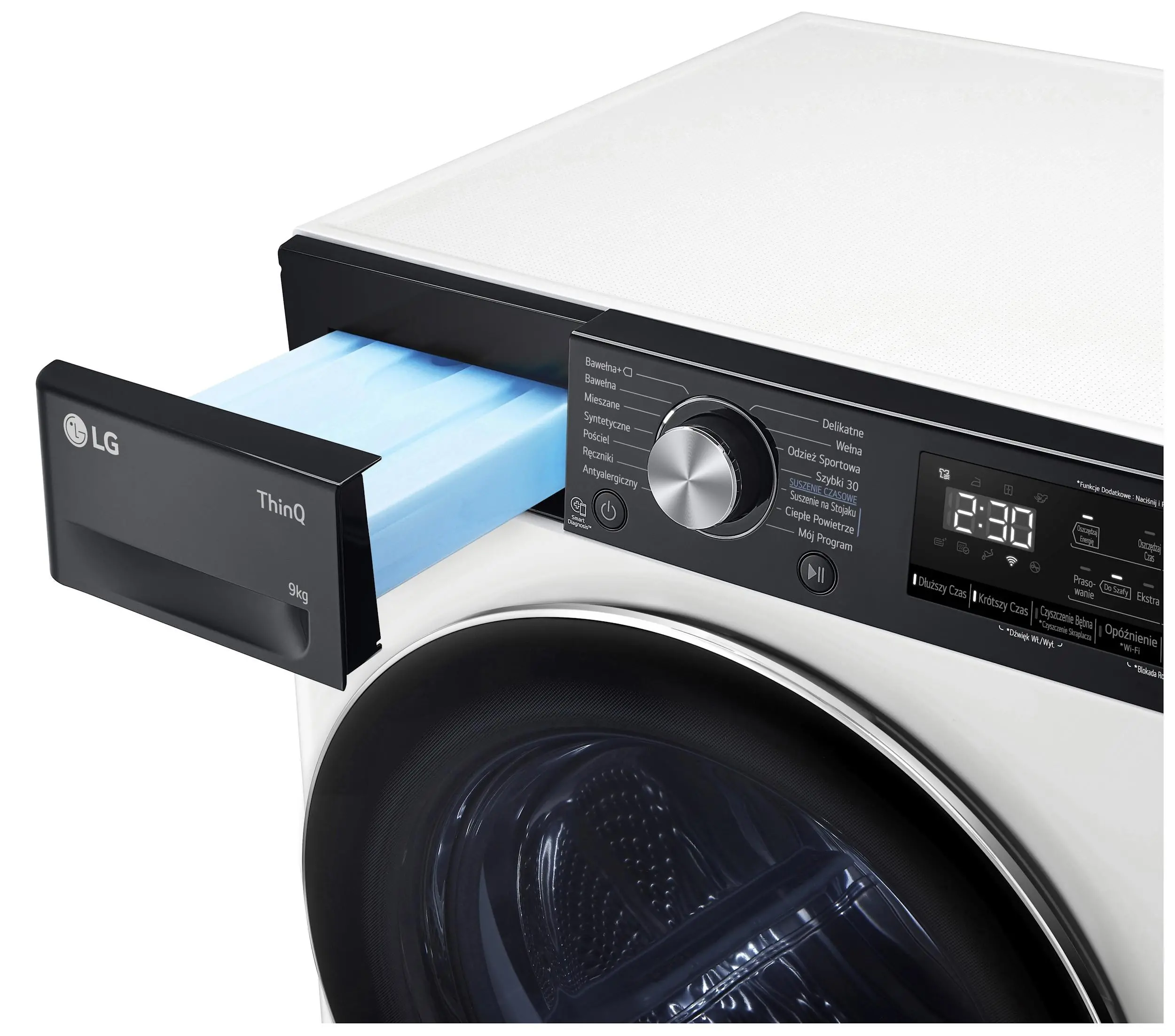 Suszarka LG Vivace RH90V9LV2N 9kg 60cm Zdalne sterowanie