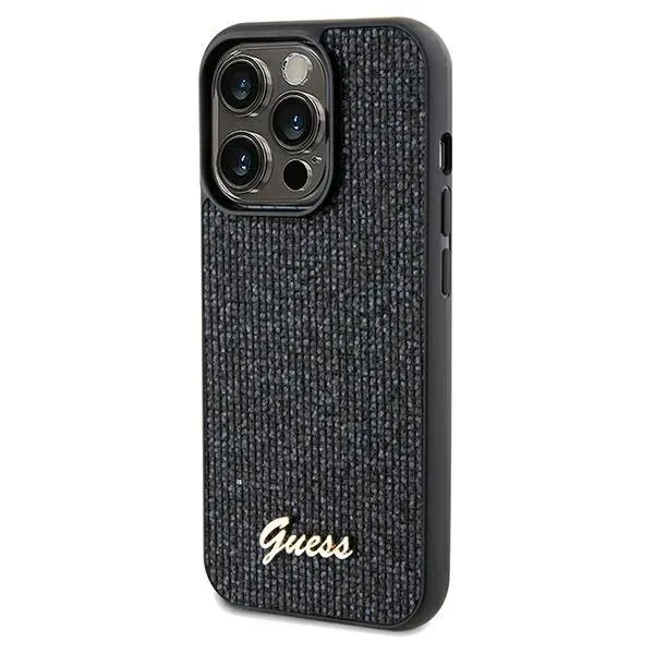 Etui Guess Disco Metal Script GUHCP14XPMSDGSK do iPhone 14 Pro Max Czarny
