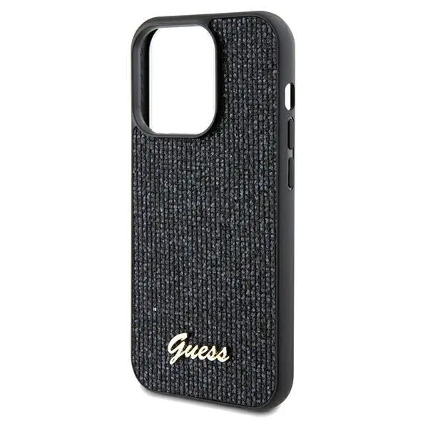 Etui Guess Disco Metal Script GUHCP14XPMSDGSK do iPhone 14 Pro Max Czarny