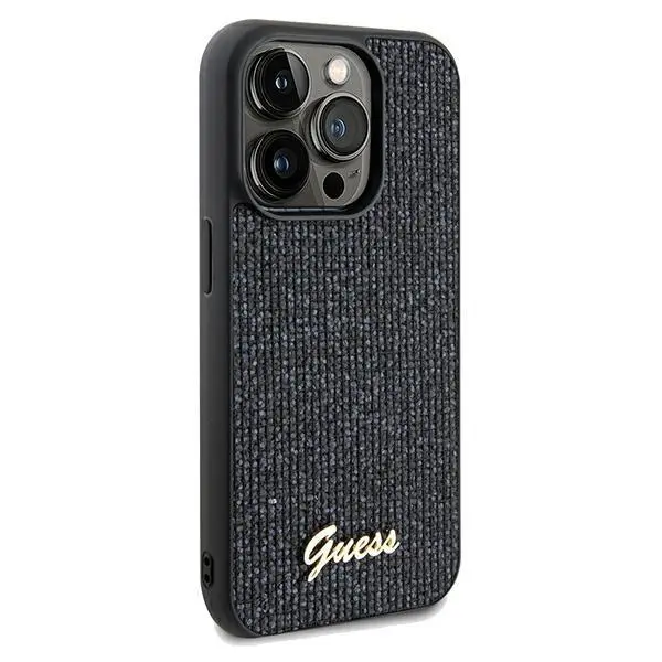 Etui Guess Disco Metal Script GUHCP14XPMSDGSK do iPhone 14 Pro Max Czarny