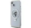 Etui Karl Lagerfeld Ring Stand Karl&Choupettte MagSafe KLHMP14SHMRSKCH do iPhone 14/15/13 Biały