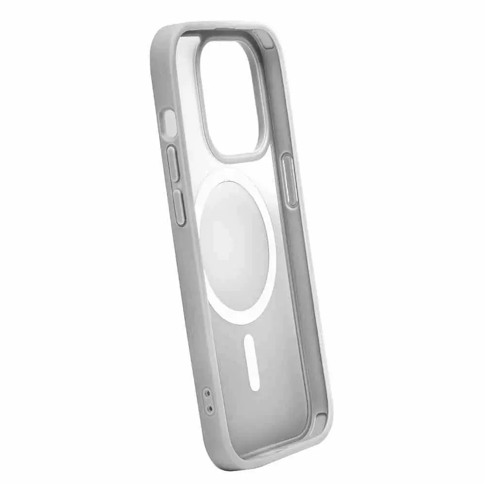 Etui Puro Gradient do iPhone 15 Pro Max Srebrny