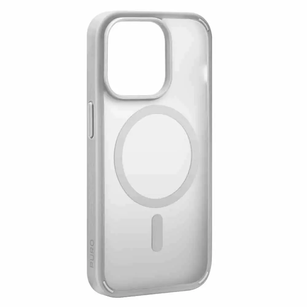 Etui Puro Gradient do iPhone 15 Pro Max Srebrny
