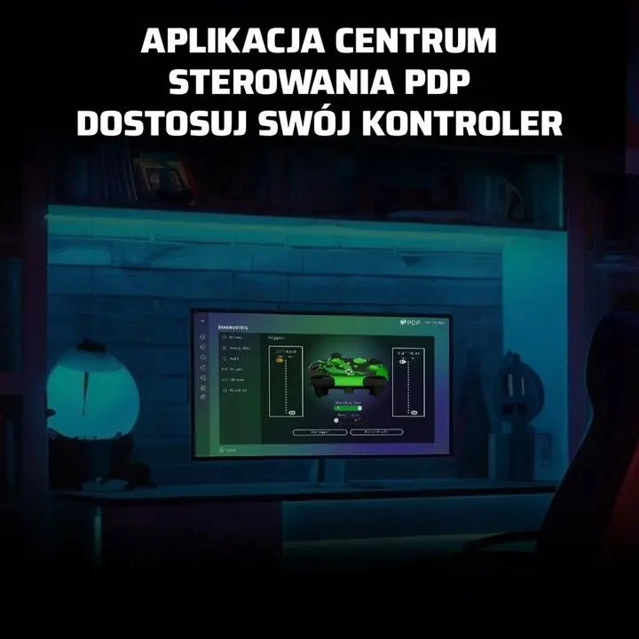 Pad PDP Rematch Glow Jolt Green do Xbox, PC Przewodowy