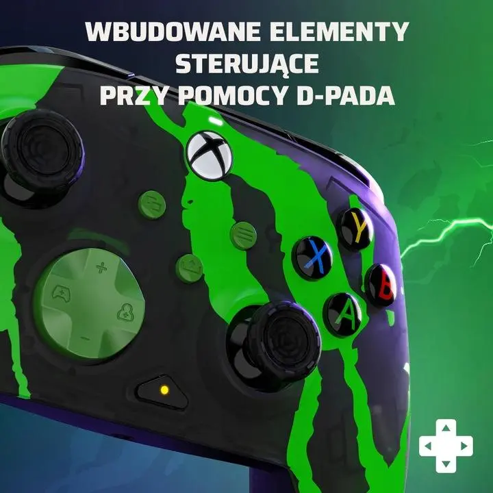 Pad PDP Rematch Glow Jolt Green do Xbox, PC Przewodowy