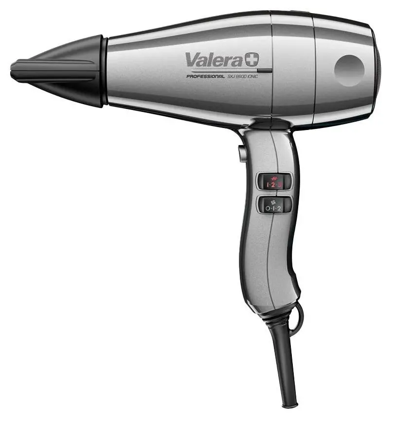 Suszarka do włosów Valera Swiss Silent Jet 8600 Jonizacja Dyfuzor Zimny nawiew 2400W 2 prędkości 3 temperatury