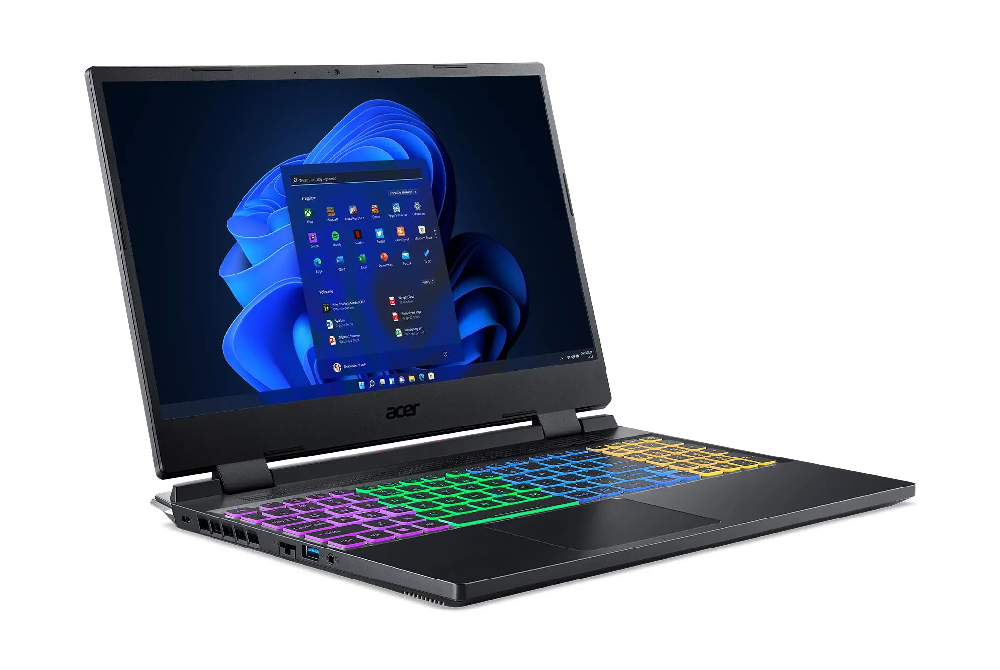 Laptop gamingowy Acer Nitro 5 AN515-58-7421 15,6" 144Hz i7-12650H 16GB RAM 1TB Dysk SSD RTX4060 DLSS3 Win11 Czarny