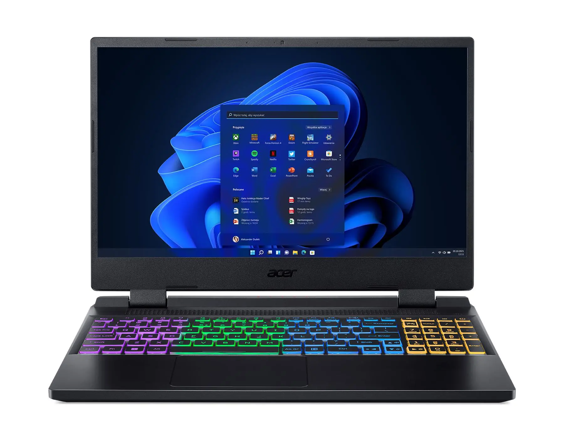 Laptop gamingowy Acer Nitro 5 AN515-58-7421 15,6" 144Hz i7-12650H 16GB RAM 1TB Dysk SSD RTX4060 DLSS3 Win11 Czarny