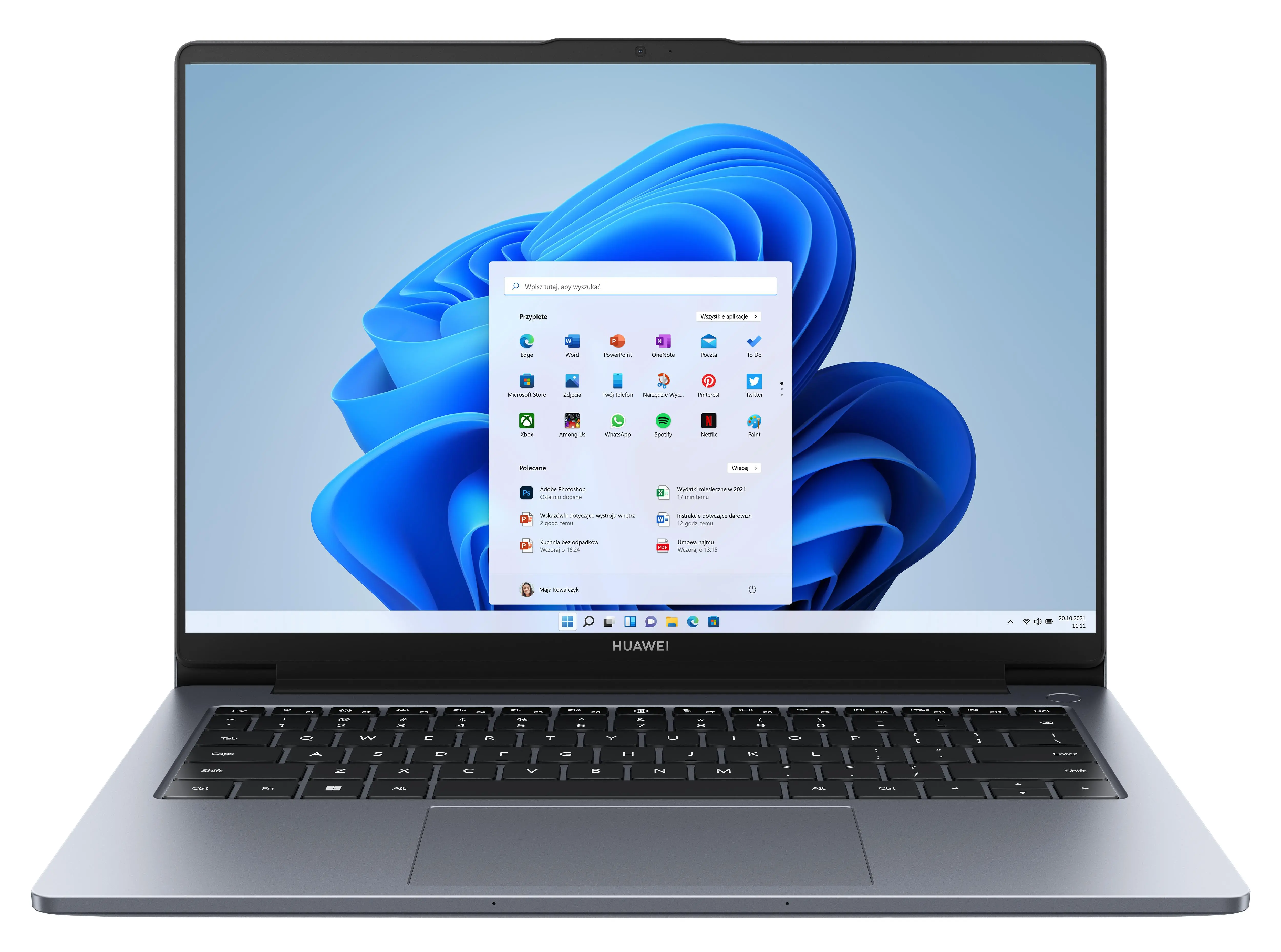 Laptop Huawei MateBook D 14 2024 14" i5-12450H 16GB RAM 512GB Dysk SSD Win11 Szary