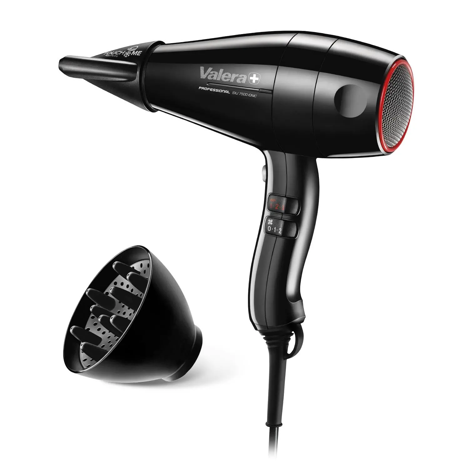 Suszarka do włosów Valera Swiss Silent Jet 7500 Light Jonizacja Dyfuzor Zimny nawiew 2000W 2 prędkości 3 temperatury