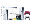 Konsola Sony PlayStation 5 D Chassis (PS5) 1TB z napędem + dodatkowy pad (czerwony) + EA SPORTS FC 24
