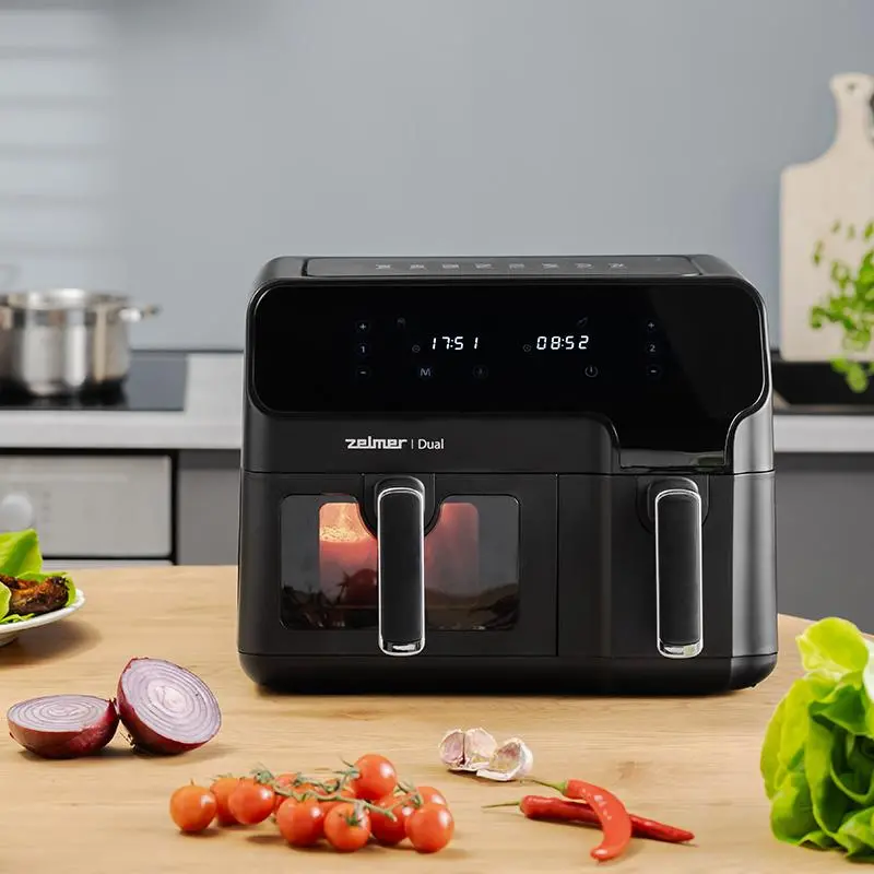 Frytkownica beztłuszczowa Zelmer ZAF9000 Dual 2700W 9l