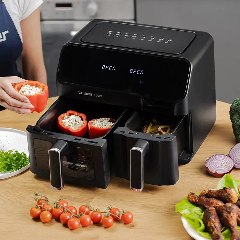 Frytkownica beztłuszczowa Zelmer ZAF9000 Dual 2700W 9l