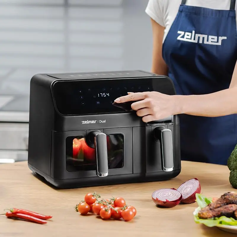 Frytkownica beztłuszczowa Zelmer ZAF9000 Dual 2700W 9l