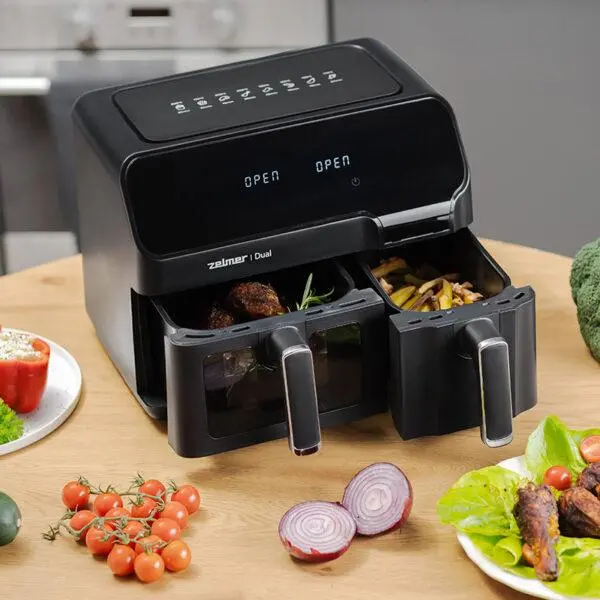 Frytkownica beztłuszczowa Zelmer ZAF9000 Dual 2700W 9l