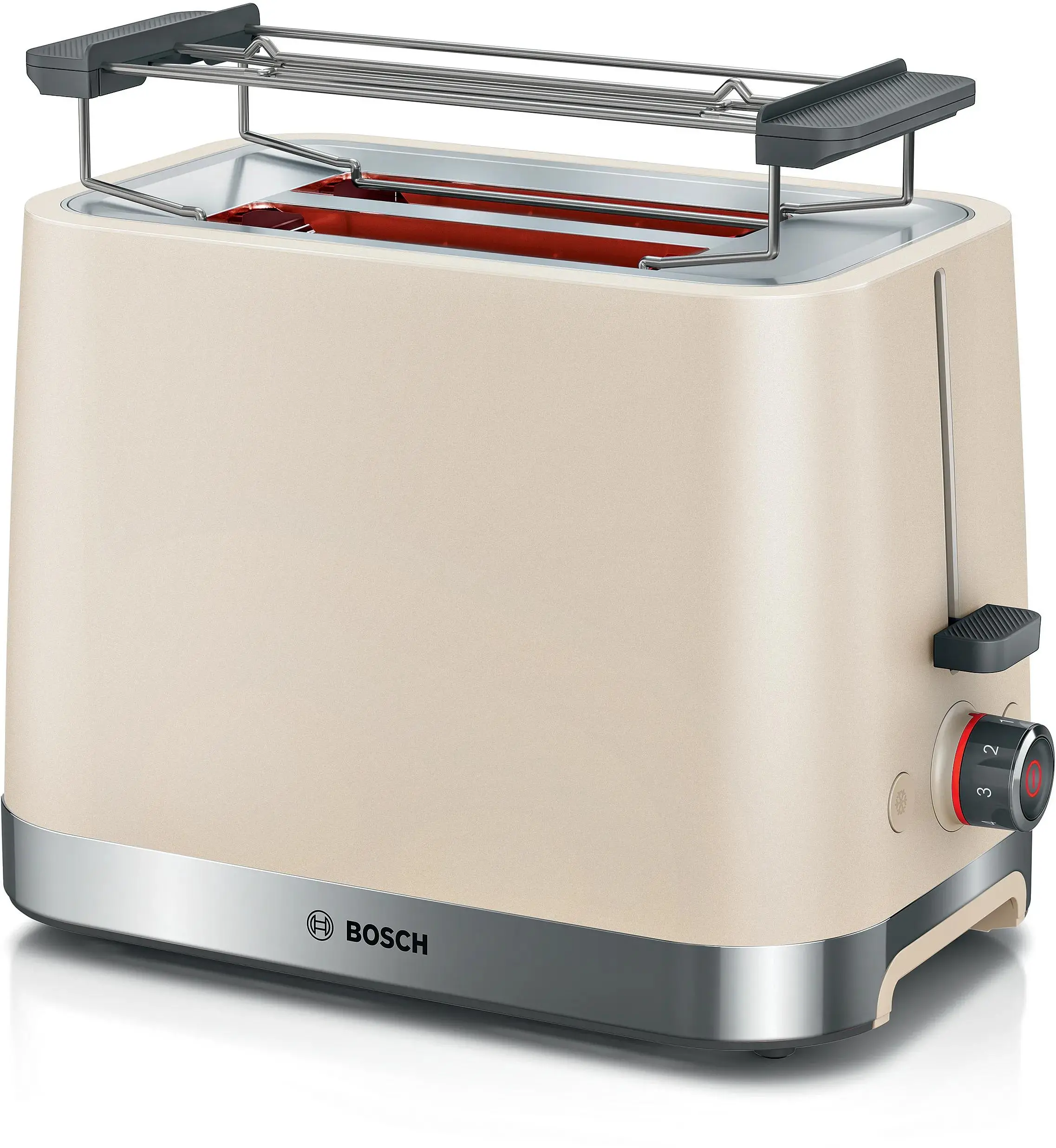 Toster Bosch TAT4M227 Ruszt do bułek Rozmrażanie 950W