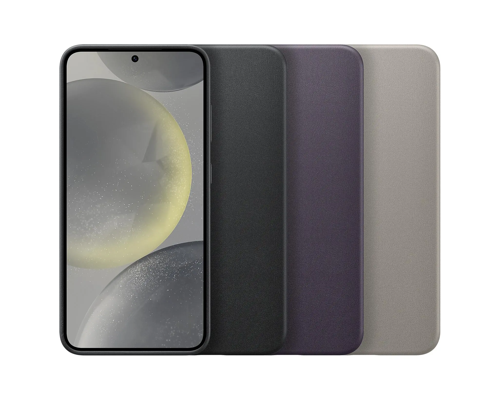 Etui Samsung Vegan Leather Case do Galaxy S24+ Szary