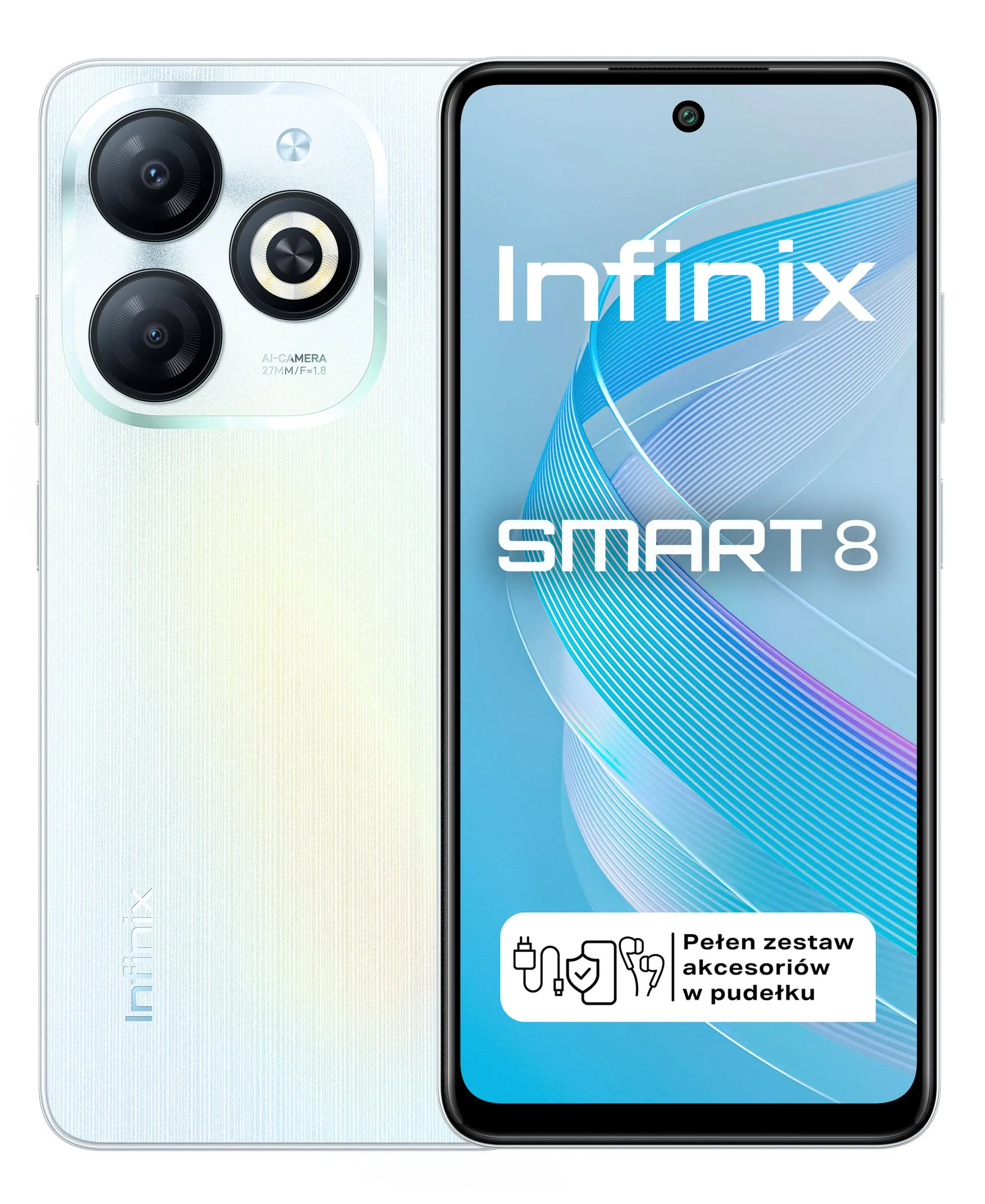 Smartfon Infinix Smart 8 3/64GB 6,6" 90Hz 13Mpix Biały