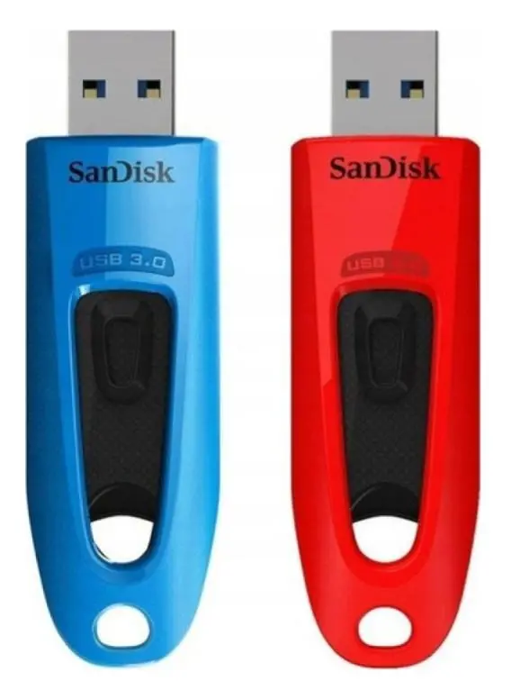 PenDrive SANDISK Ultra 2x64GB USB 3.2 Niebiesko-czerwony