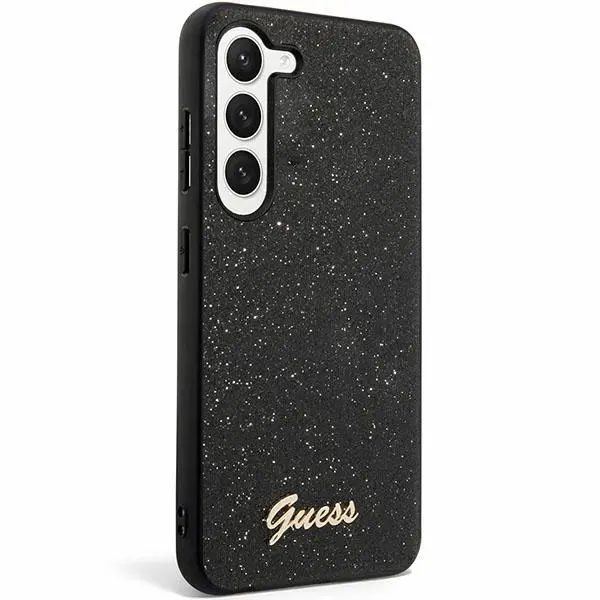 Etui Guess Glitter Script GUHCS24SHGGSHK do Samsung Galaxy S24 Czarny
