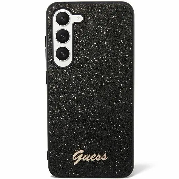 Etui Guess Glitter Script GUHCS24SHGGSHK do Samsung Galaxy S24 Czarny