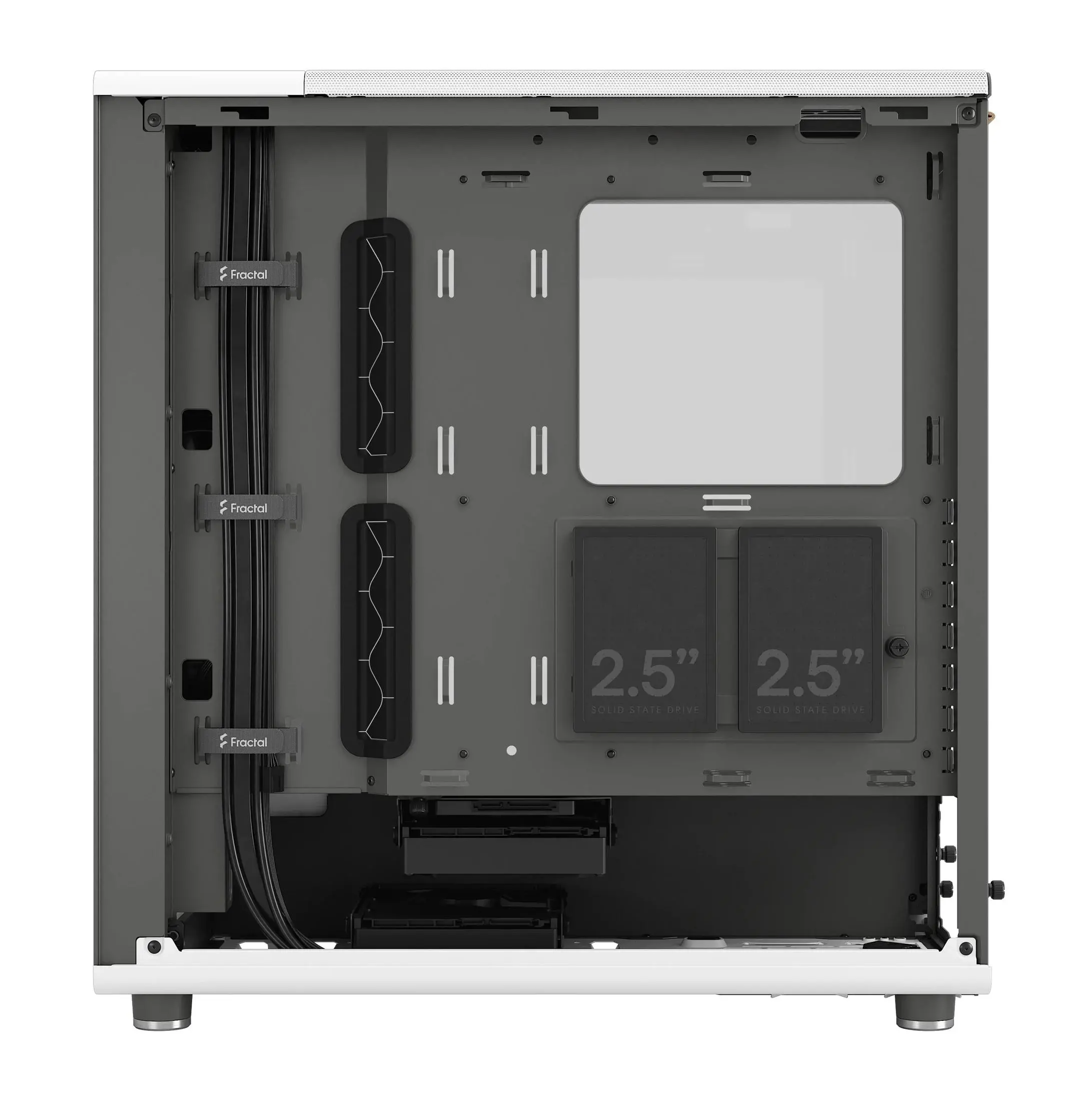 Obudowa Fractal Design North Chalk TG Clear Biały