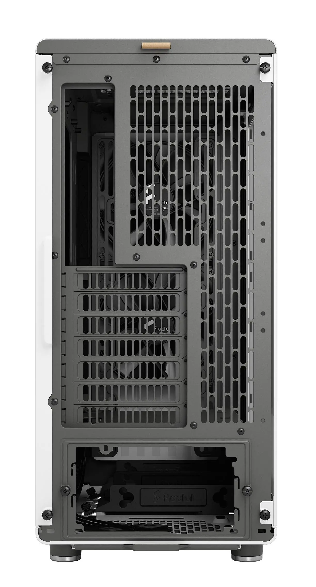 Obudowa Fractal Design North Chalk TG Clear Biały