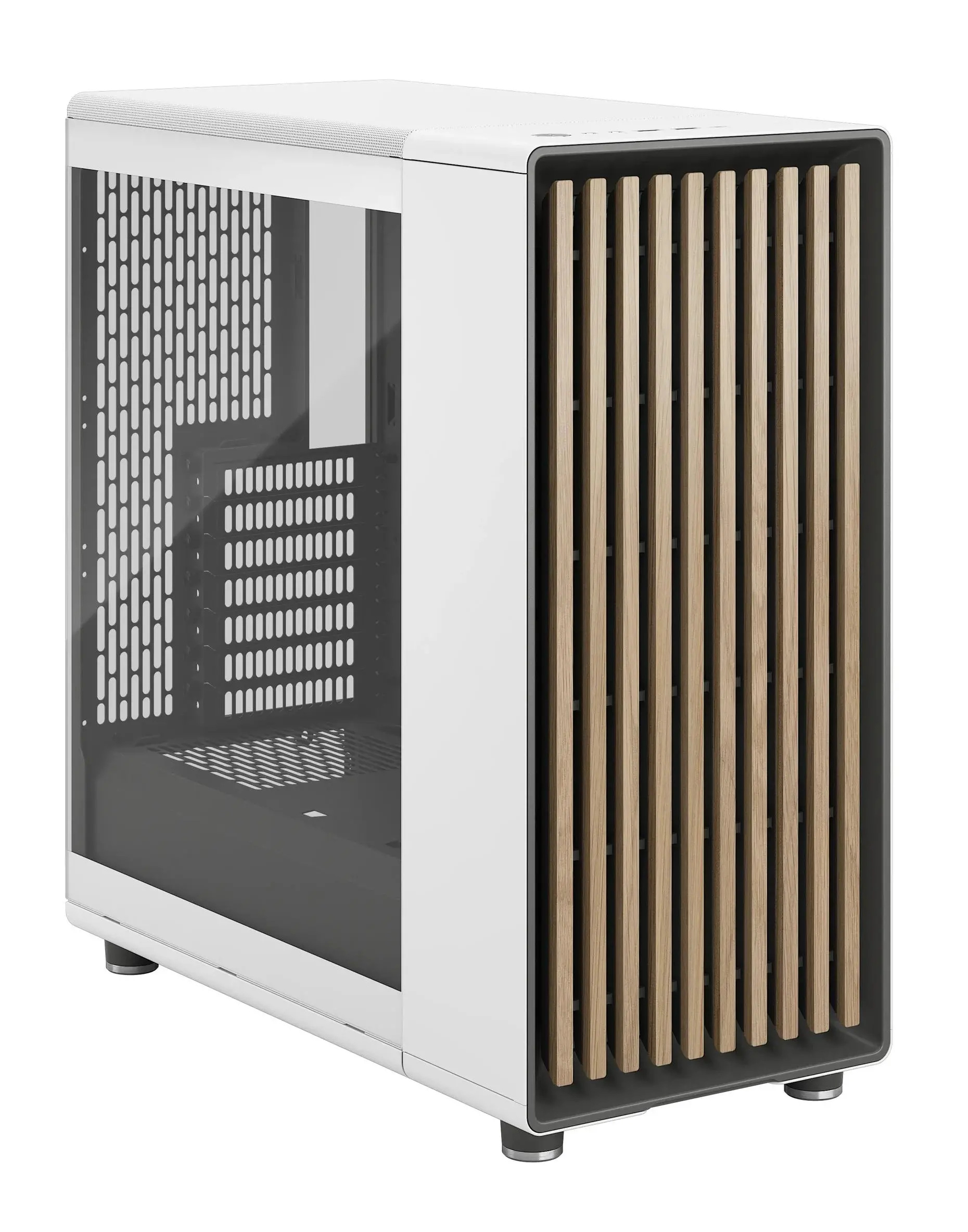 Obudowa Fractal Design North Chalk TG Clear Biały