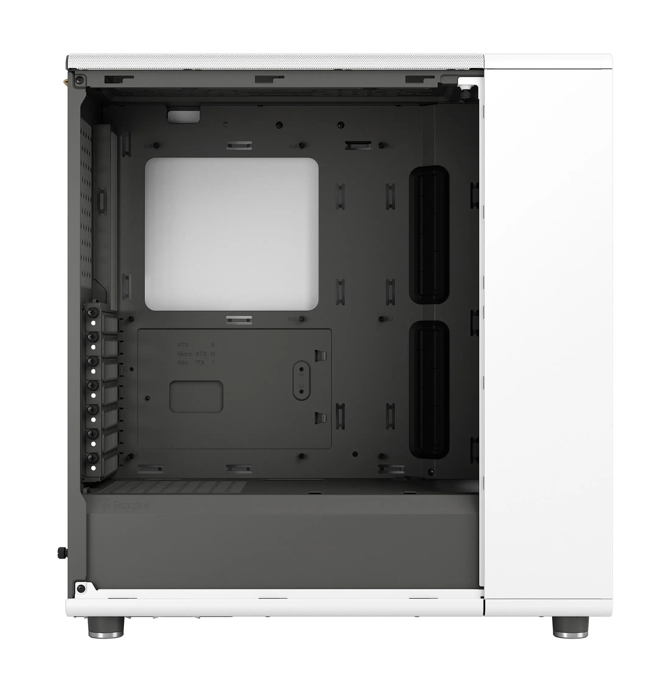 Obudowa Fractal Design North Chalk TG Clear Biały