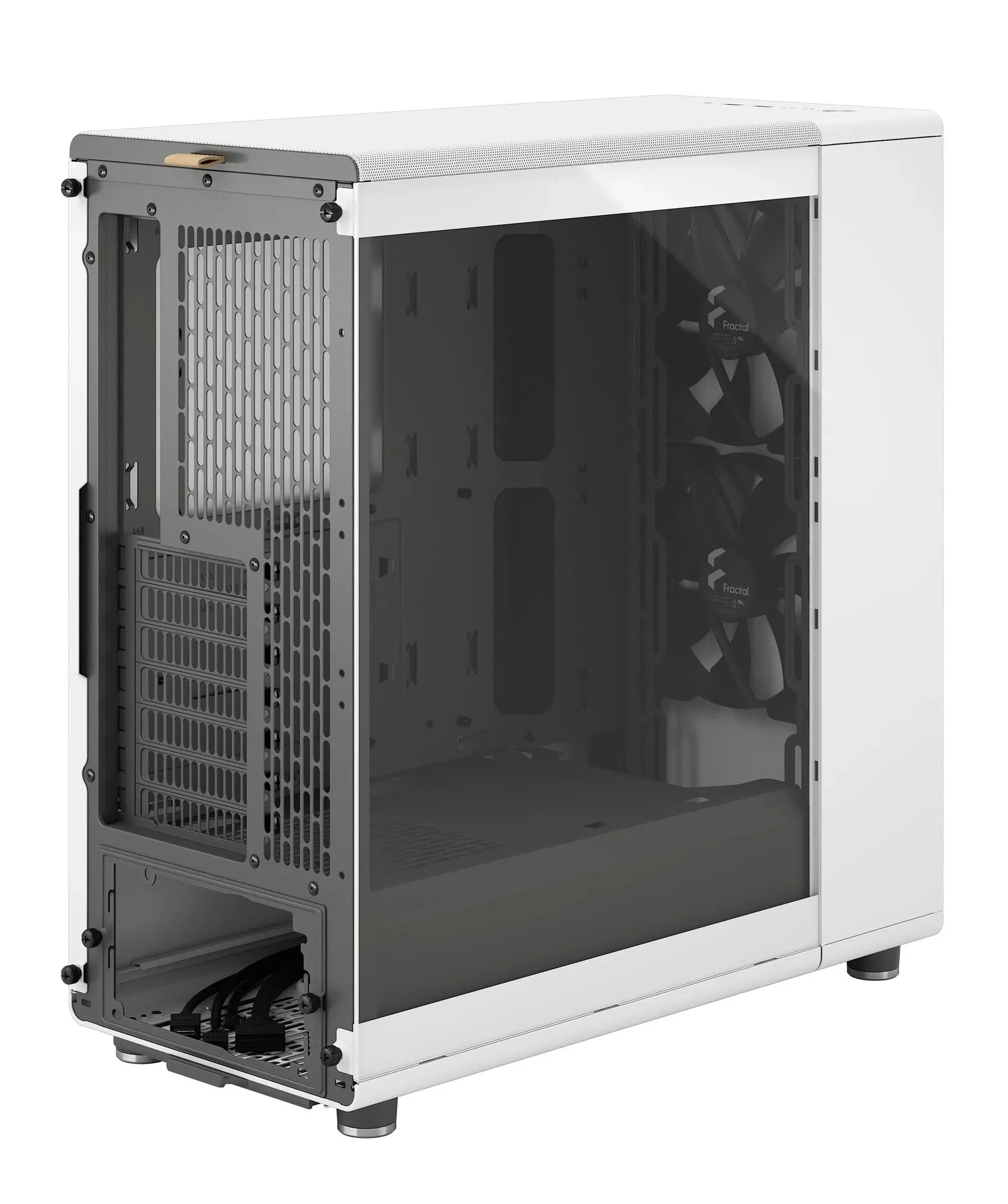 Obudowa Fractal Design North Chalk TG Clear Biały