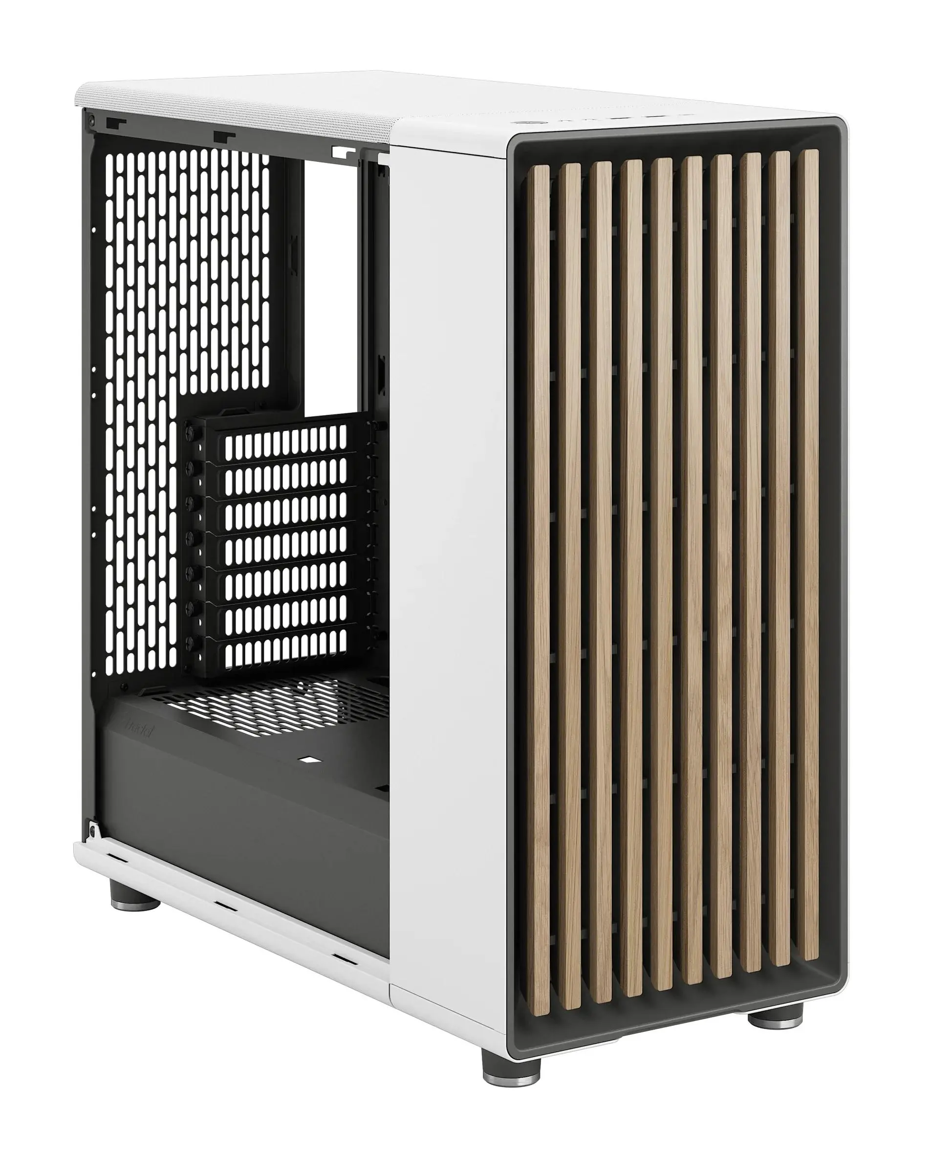 Obudowa Fractal Design North Chalk TG Clear Biały