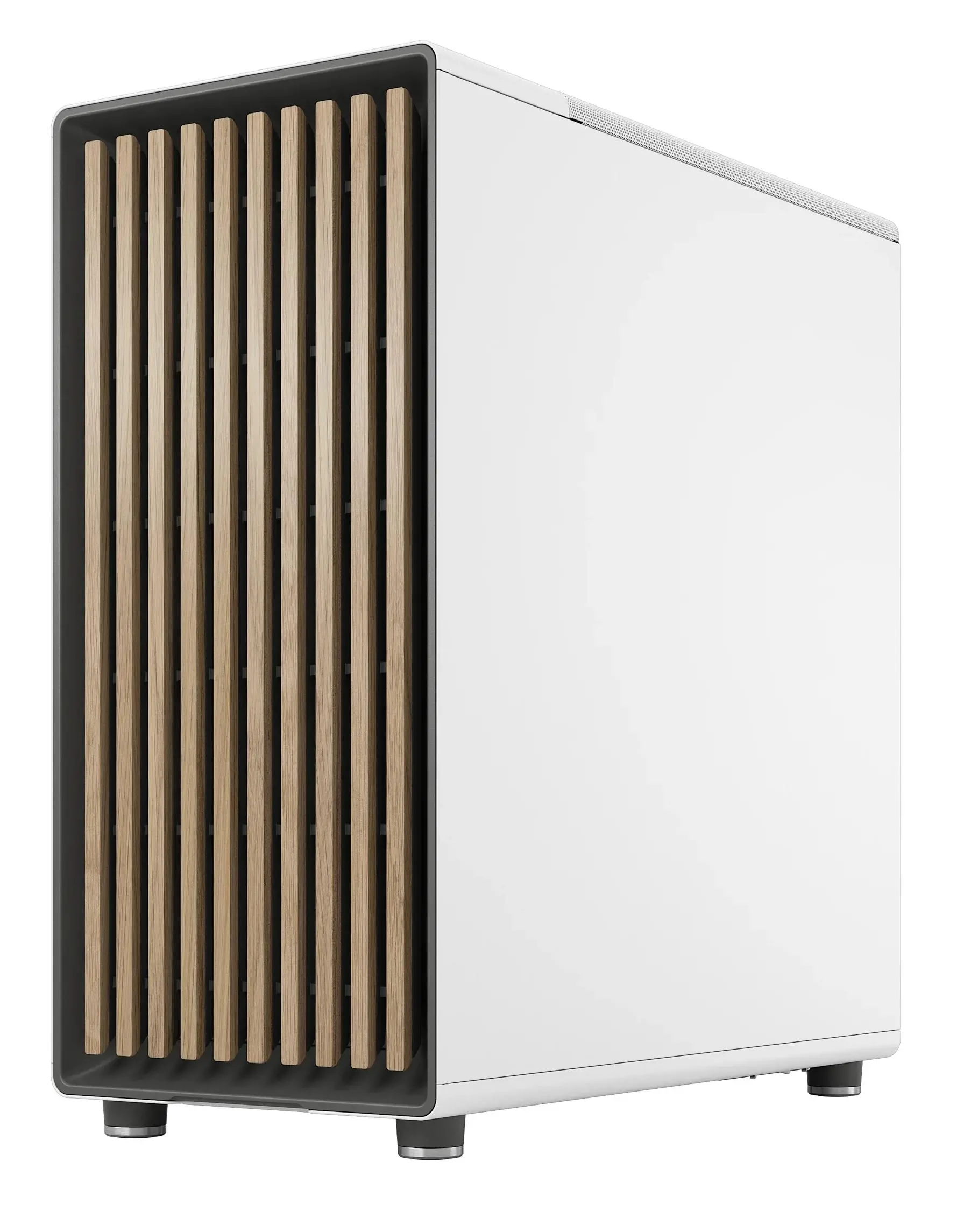 Obudowa Fractal Design North Chalk TG Clear Biały