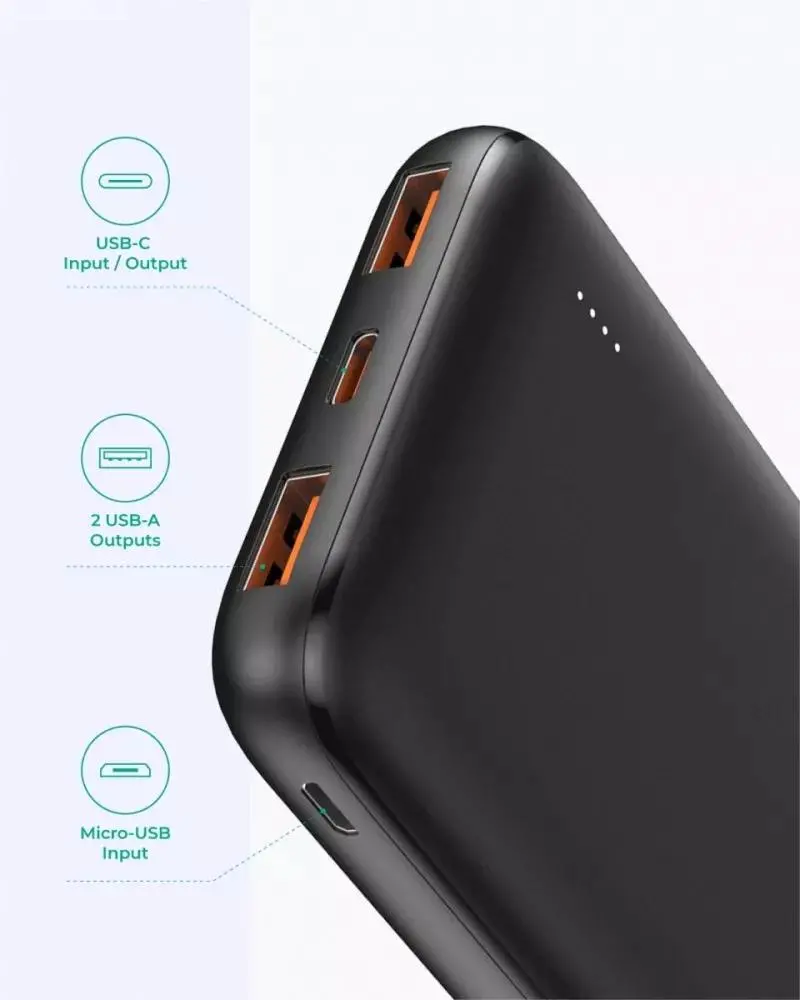 Powerbank Aukey PB-N73S, 10000mAh PD 18W Czarny
