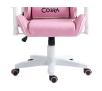 Fotel Cobra Rebel CR203 Gamingowy do 130kg Skóra ECO Różowo-biały
