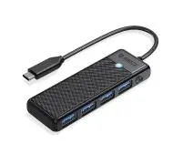 Orico PAPW4A-C3-015-BK-EP USB-C 4xUSB-A 3.0 5Gbps  Czarny