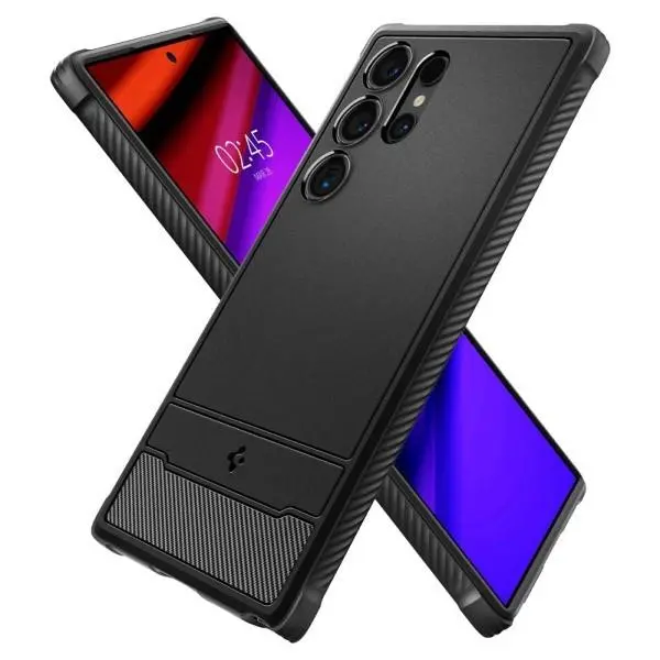 Etui Spigen Rugged Armor ACS07286 do Galaxy S24 Ultra Czarny